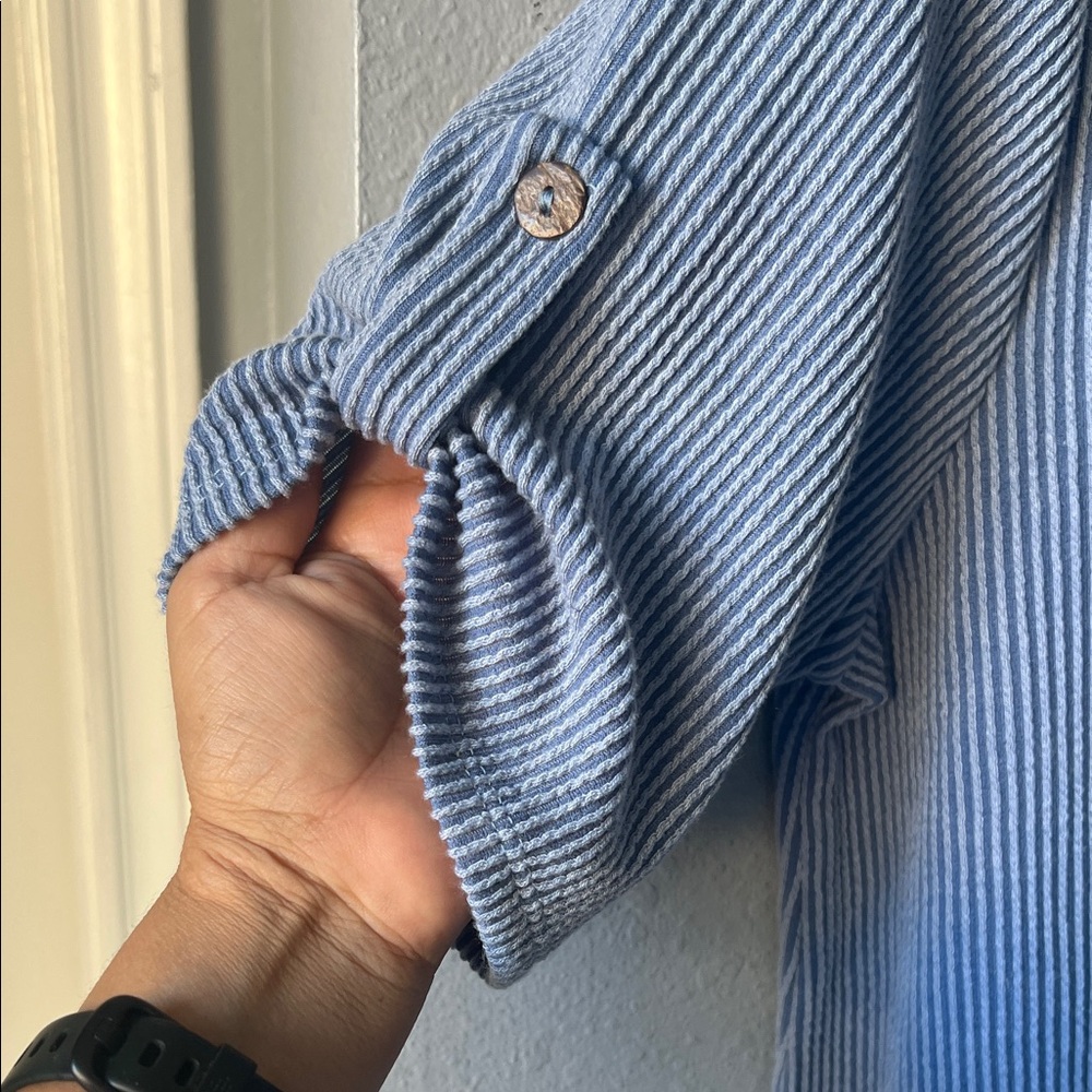 Blue Ribbed top - Picture 4 of 7